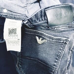 Armani Jeans Men's Charcoal Denim